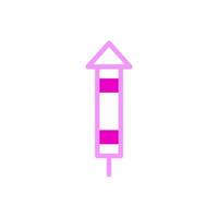 Firecrackers icon duotune pink colour chinese new year symbol perfect. vector