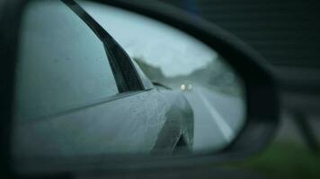 Performance Vehicle on the Rainy Highway video