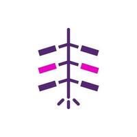 petardos icono sólido púrpura rosado color chino nuevo año símbolo Perfecto. vector