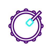 Drum icon duocolor purple blue colour ramadan symbol illustration perfect. vector