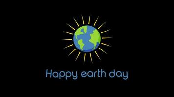 Green earth motion graphic eco planet animation video