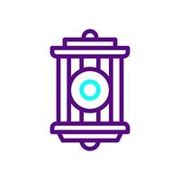 Lantern icon duocolor purple blue colour ramadan symbol illustration perfect. vector