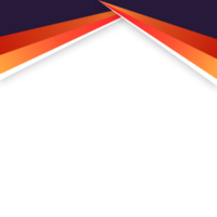 resumen naranja frontera encabezamiento para volantes póster folleto ola vacío forma marco diseño png