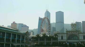 hong kong noviembre 08, 2019 - lujo yate. ver desde estrella transportar a victoria puerto de hong kong, mediodía hora video