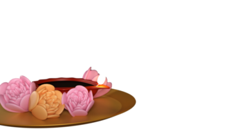 Indian festival of lights, Happy DIwali Concept. 3D Render. png