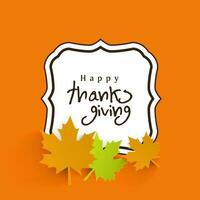 Happy Thanksgiving Background. vector