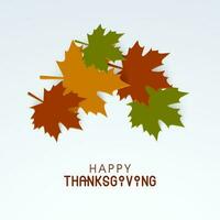 Happy Thanksgiving Background. vector