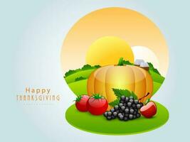 Happy Thanksgiving Background. vector