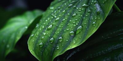 . . Beautiful wild nature outdoor green leaf with water drap. Aesthetics explore vibe. Graphic Art photo