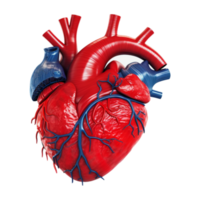 anatomisch model- van de cardiovasculair systeem generatief met ai png