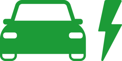 electric car clean energy simple flat icon png