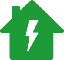 home charging station for electric car simple flat icon png