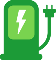 charging station for electric car simple flat icon png