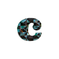 Letter C - Beautiful 3D rendered alphabets.  Best for your graphics and digital arts needs. png