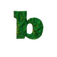 Letter B - Glittering 3D render letters collection png