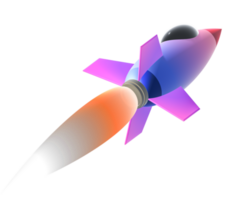 desenho animado foguete nave espacial lançamento png