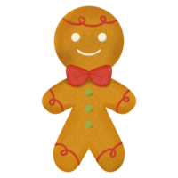 encantador Navidad pan de jengibre galletas png