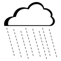 peu nuage et pluie png