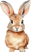 lapin aquarelle illustration. ai généré png