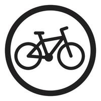 Bike icon black. Cycle icon and bicycle icon, mountain bike logo, vector illustration