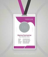 Modern and clean Identity Card template design vector