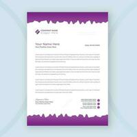 Modern and clean office letterhead design template vector
