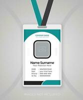 Modern and clean Identity Card template design vector