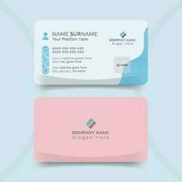 Minimal Individual Business Corporate Name Card Layout Template vector