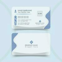 Minimal Individual Business Corporate Name Card Layout Template vector