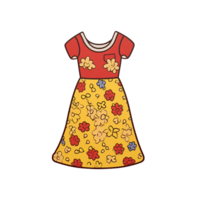 dress, cute and beautiful, transparent background, ai generated, digital illustration. png