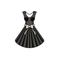 dress, cute and beautiful, transparent background, ai generated, digital illustration. png