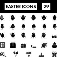 Easter Icon Set. vector