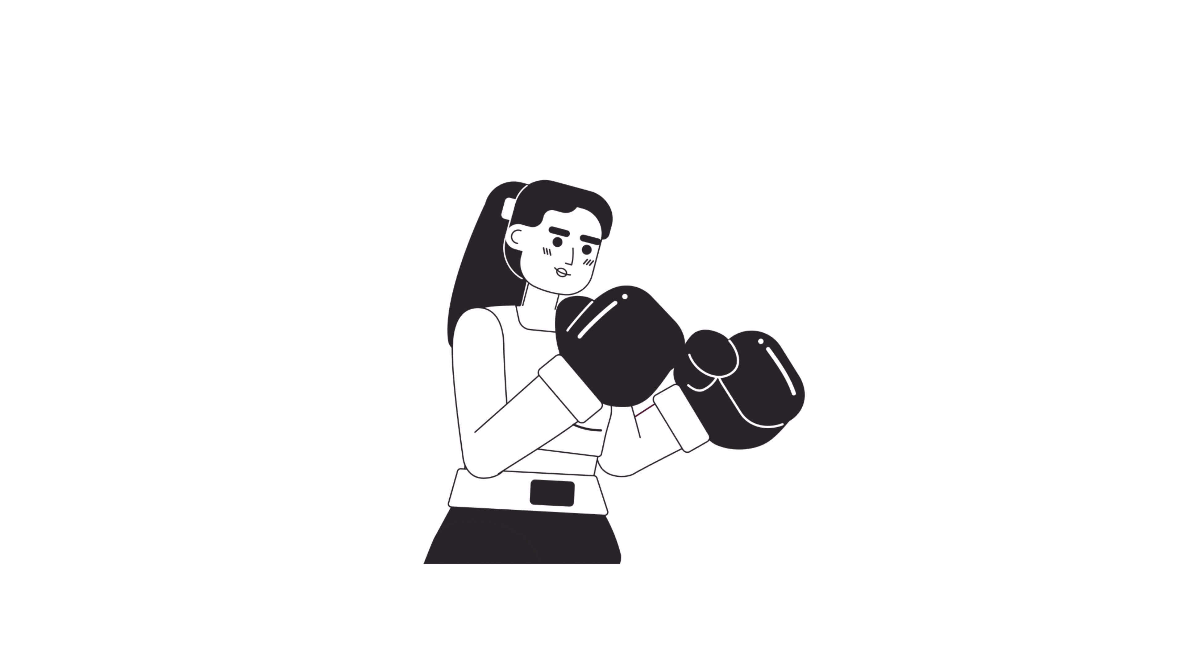 animated boxing cartoon