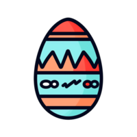Easter egg bunny rabbit, cute cartoon illustration, transparent background, , digital illustration. png