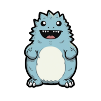 Godzilla isolated on transparent background, , digital illustration. png