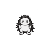 Godzilla isolated on transparent background, , digital illustration. png