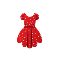 dress, cute and beautiful, transparent background, ai generated, digital illustration. png