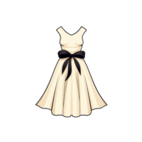 dress, cute and beautiful, transparent background, ai generated, digital illustration. png