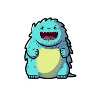 Godzilla isolated on transparent background, , digital illustration. png