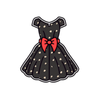 dress, cute and beautiful, transparent background, ai generated, digital illustration. png