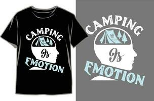 Designing the Ultimate Camping T-Shirt. Camping T shirt Design Vector Graphics