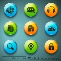 Web mail icons set. Can be used for websites, web applications. email applications or server Icons vector