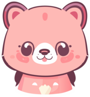 Cute bear. Generative AI png