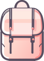 illustration av en rosa ryggsäck. generativ ai png
