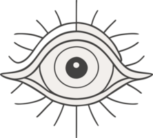 Eye icon. Generative AI png