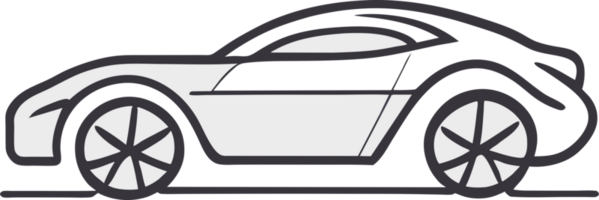 coche icono. generativo ai png