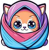 Cat in blanket. png