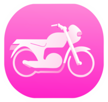 Motorrad Symbol. generativ ai png