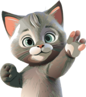 gato lindo. generativo ai png