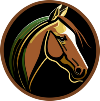 Pferd Symbol . generativ ai png